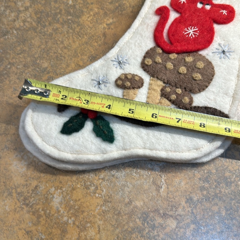 Felted Christmas stockings set of two - Picture 10 of 10